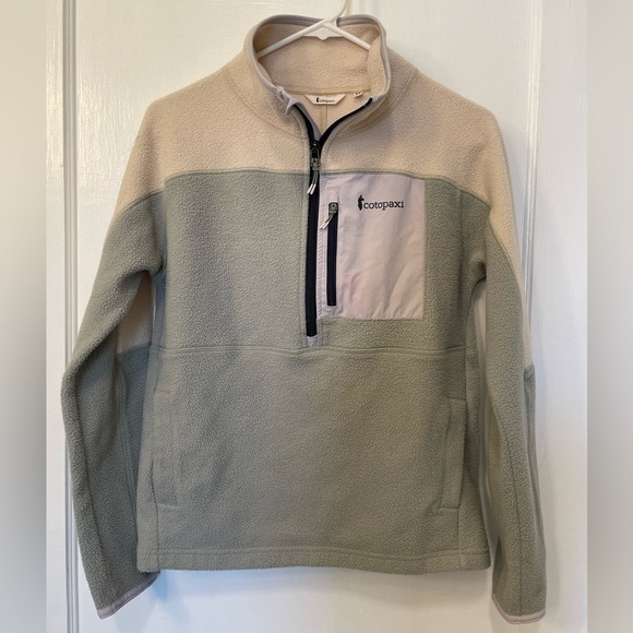 cotopaxi Jackets & Blazers - Cotopaxi Abrazo Half Zip Fleece Jacket Cream Sage
